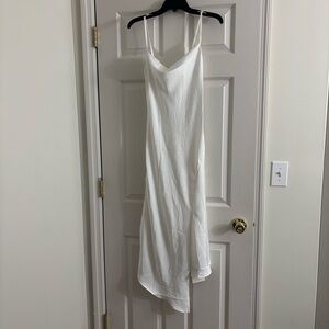 Elegant White Slip Dress